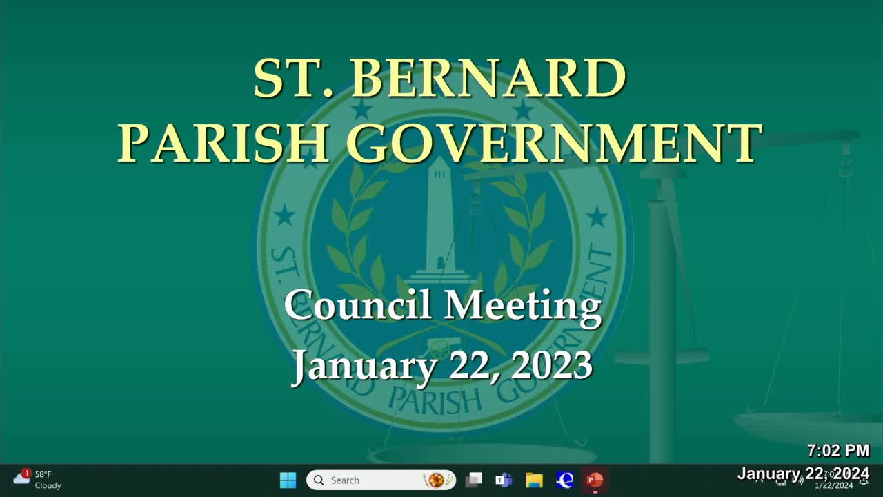 Thumbnail image for Council Meeting 1/22/24