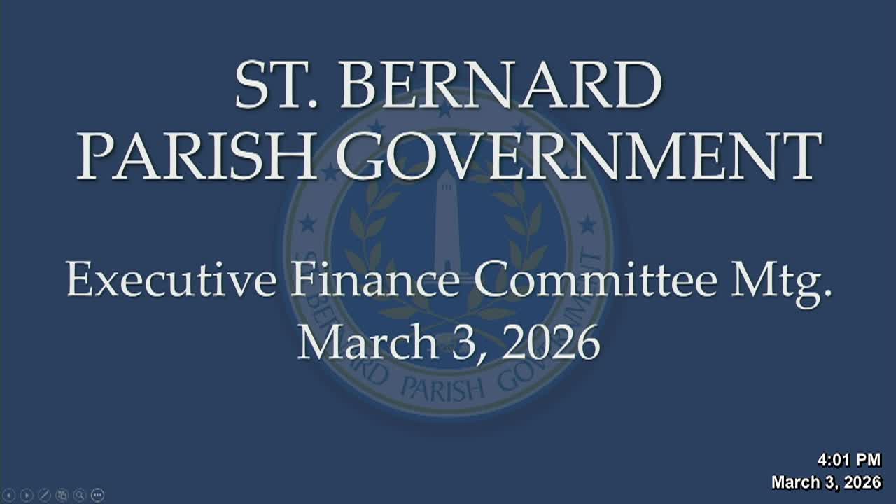 Executive Finance Committee Meeting 3-3-26